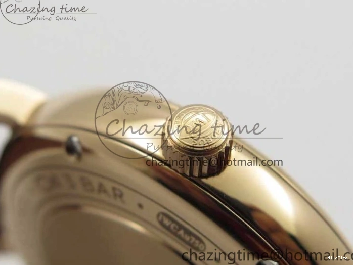 MIROTIME 1226 Portofino 37mm RG V7F 1:1 Best Edition Gray Dial on Deep Brown Leather Strap A SunProtective 7090